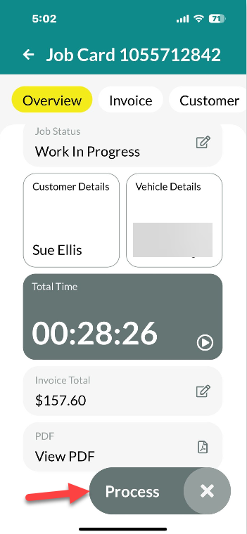 Mobile App Invoice Functionality - Workshop Software