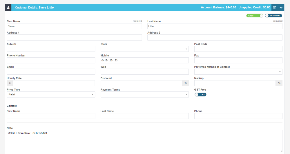 Workshop Software screen showing once you have finished making the changes or additions click on the green 'sa...