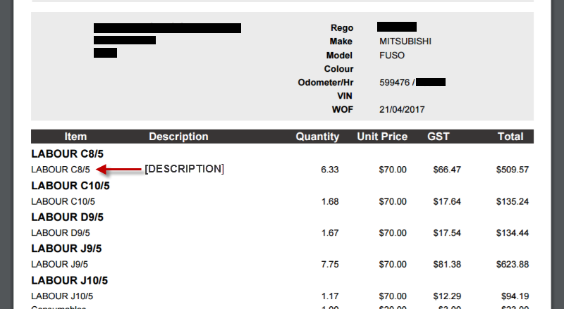 Workshop Software screen showing which results in the the description appearing to be duplicated for no reason