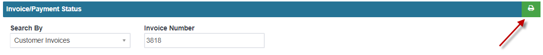 Workshop Software screen showing also, input the invoice number