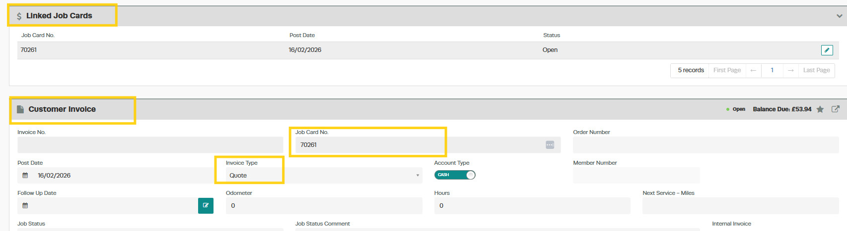 Workshop Software quote management step 18 of 21