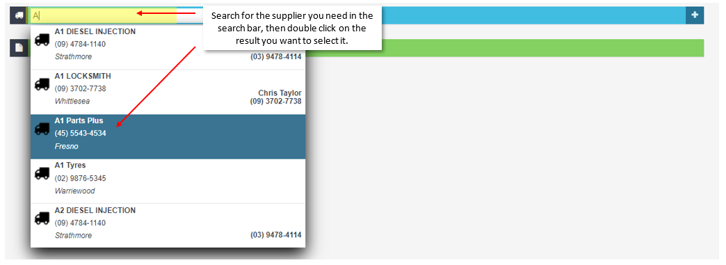 Workshop Software credit a supplier invoice showing for the supplier you want to raise a credit against, and then double c...