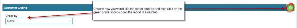 Workshop Software how to run a report to get a full list of your customers showing how you would like to order the report ...