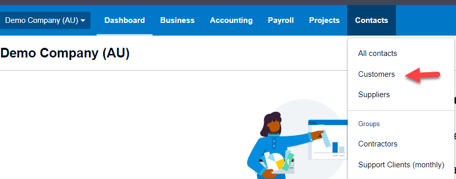 Workshop Software xero error: unarchive a customer in xero showing customers
