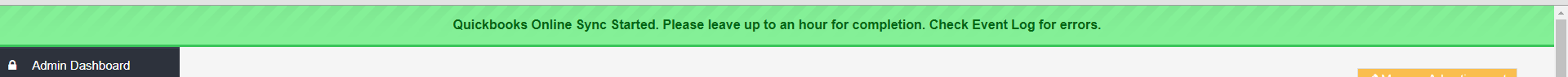 Workshop Software screen showing wait 1 hour, then make sure all transactions have synced correctly