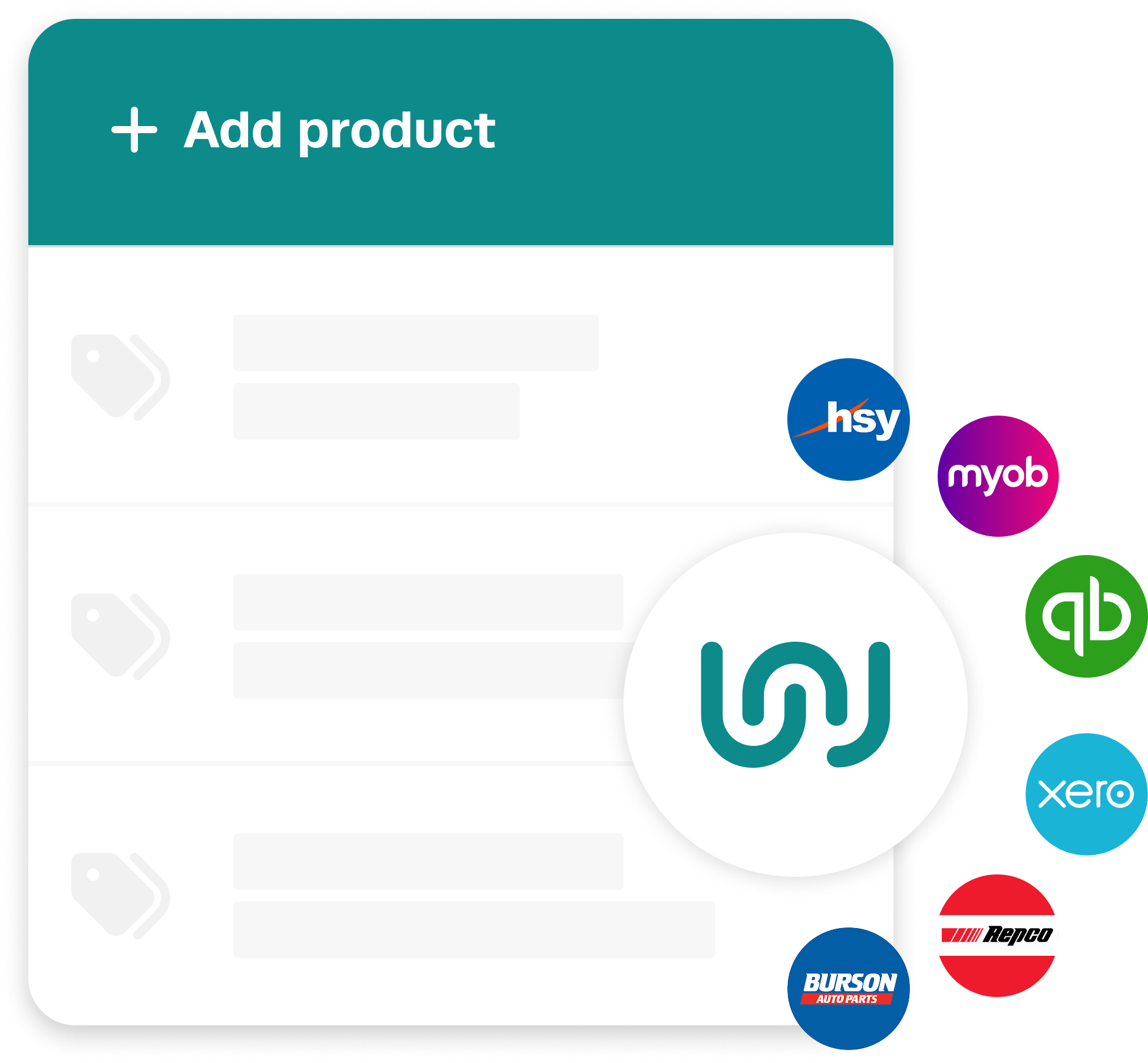 Workshop Software integrations dashboard showing connected partner apps and services