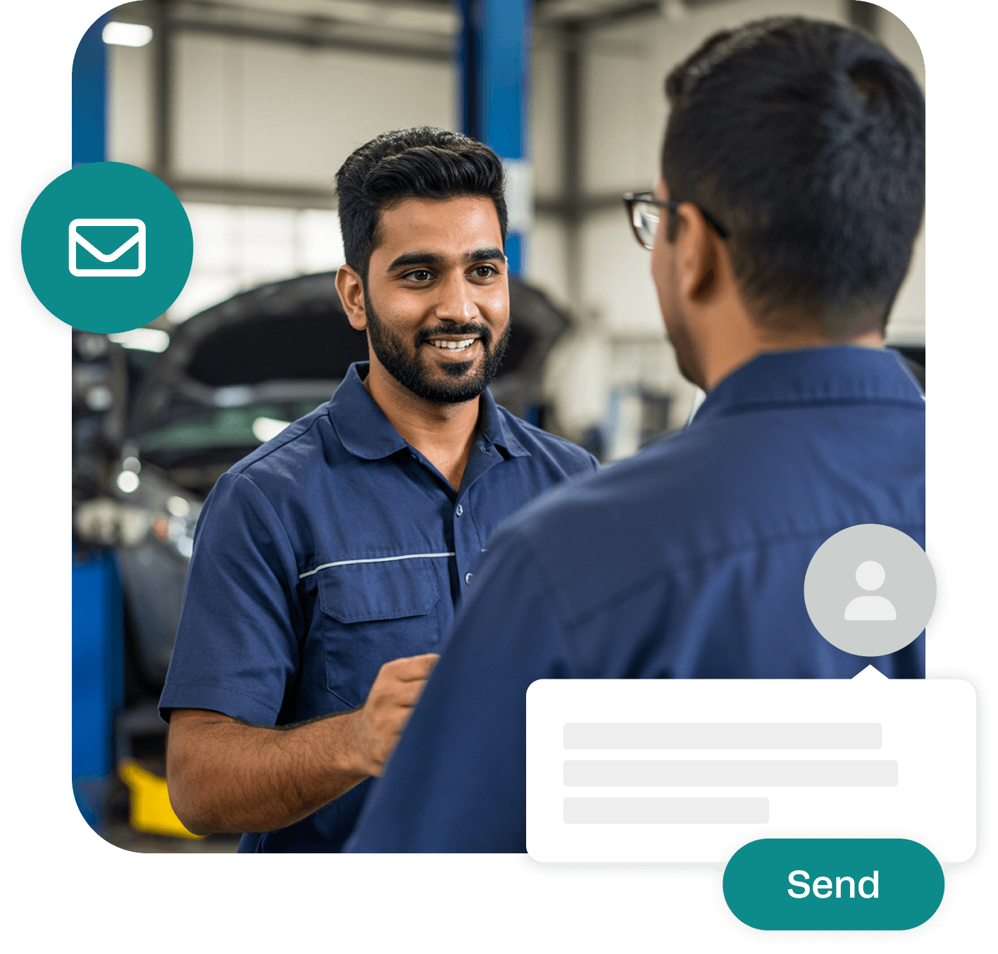 Workshop Software brake and clutch repair job tracking and invoicing interface
