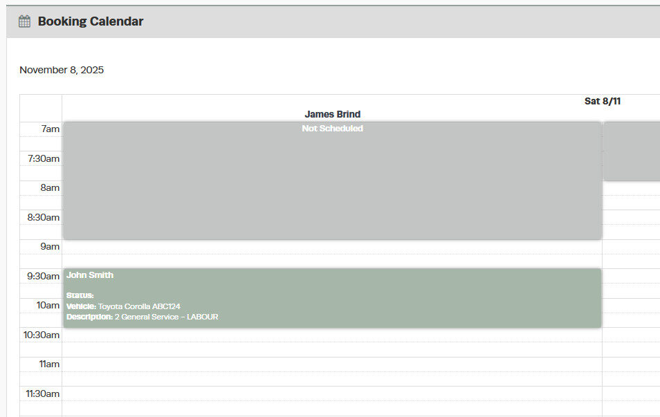 Workshop Software online bookings step 16 of 16