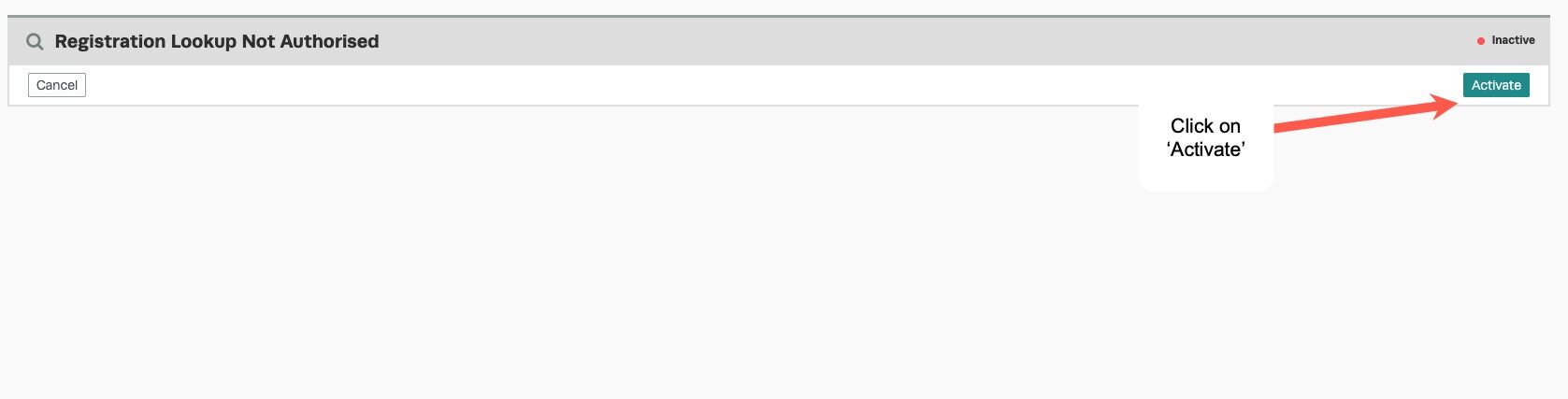 Workshop Software how to set up australian vehicle registration look up feature showing activate