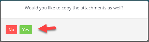 Workshop Software copy invoice with attachments showing