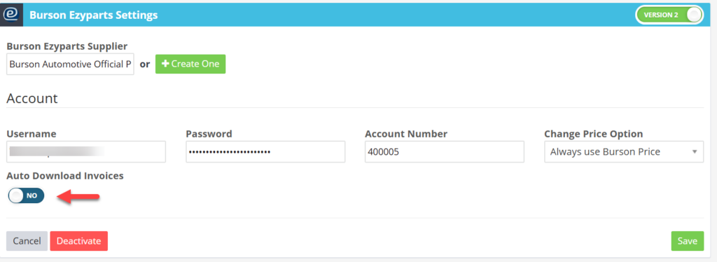mailto:ezyparts@burson.com.au Workshop Software burson automatic invoice feature showing auto download invoices to yes > save” width=”1024″ height=”374″></p>
<p>Once activated, your Burson invoices will seamlessly sync with your account.</p>
<p><strong>Benefits:</strong></p>
<ol>
<li>
<h4><strong>Time-Saving:</strong> Automates the process of importing invoices.</h4>
</li>
<li>
<h4><strong>Accuracy:</strong> Reduces the risk of manual entry errors.</h4>
</li>
<li>
<h4><strong>Efficiency:</strong> Keeps your accounts updated in real-time.</h4>
</li>
</ol>
<p> </p>
<p>After enabling this feature, please contact Burson and request they enable ‘Electronic Invoicing for Workshop Software’.</p>
<h3>Email: <a tabindex=