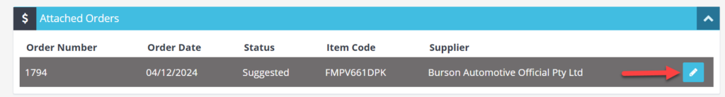 Workshop Software screen showing send order to burson for processing open the order you have created by pressi...