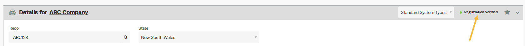 How you can tell if a Registration Lookup has been performed on a vehicle. screenshot 4
