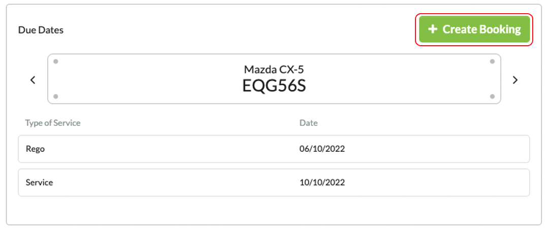 click on green "Create booking" button to request a booking with the workshop