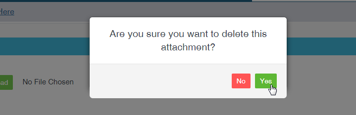 Workshop Software how to delete attachments from an invoice showing deletion