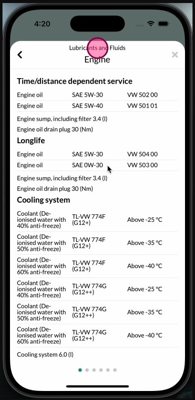 Accessing Workshop Software on mobile app — step 4