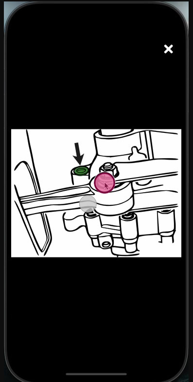 Accessing Workshop Software on mobile app — step 6