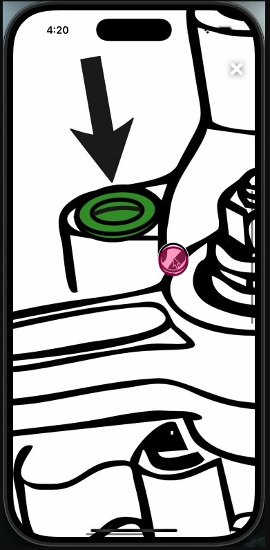 Accessing Workshop Software on mobile app — step 7