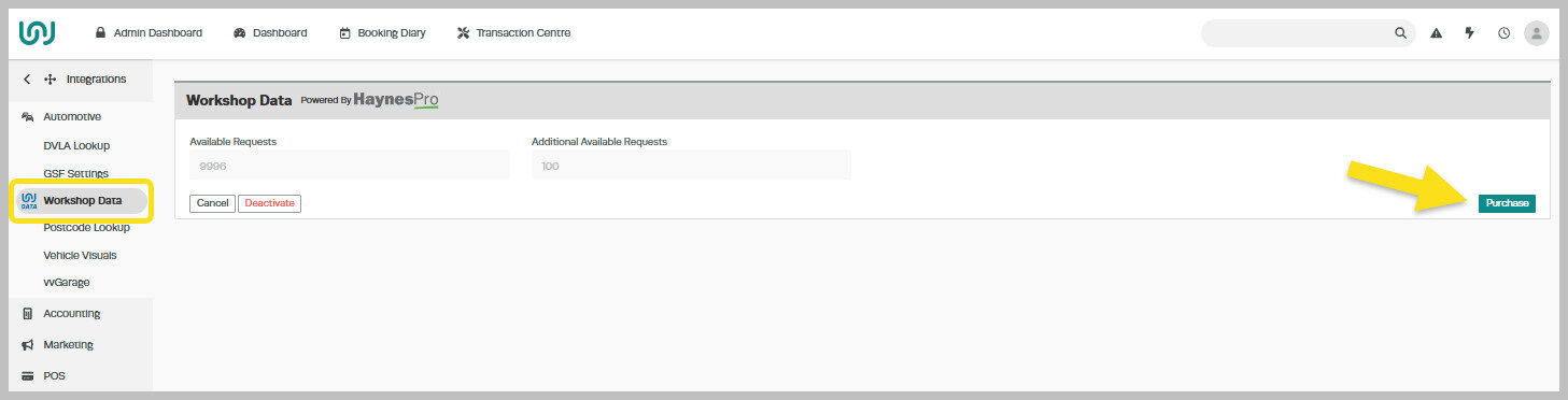 Workshop Software workshopdata subscription uk and ireland showing workshopdat a > purchase