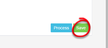 Workshop Software move the order of items on a customer invoice showing green 'save' button at the bottom right of the page