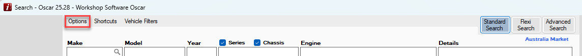 Workshop Software oscar integration with workshop software showing options > my login details