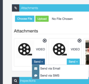 Send a video to your customer directly from the Workshop Software application