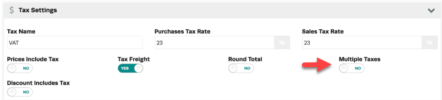 Product Category Tax Setup - Workshop Software