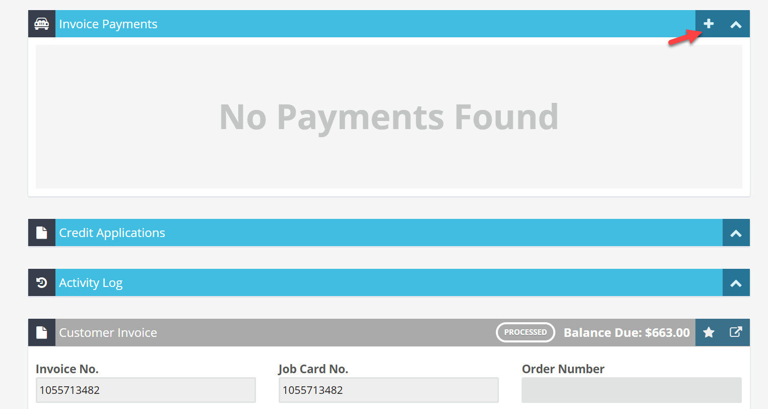 Processing Split Credit Card Payments - Workshop Software