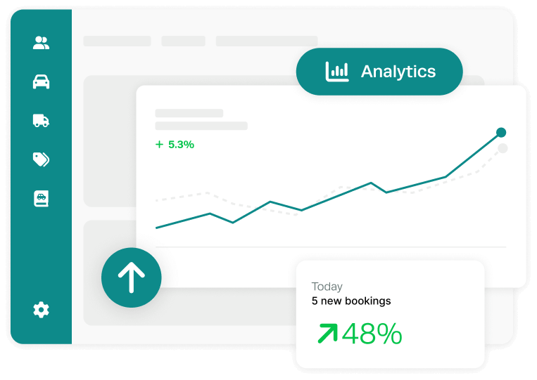 Workshop Software business analytics dashboard showing revenue, invoices and workshop performance metrics